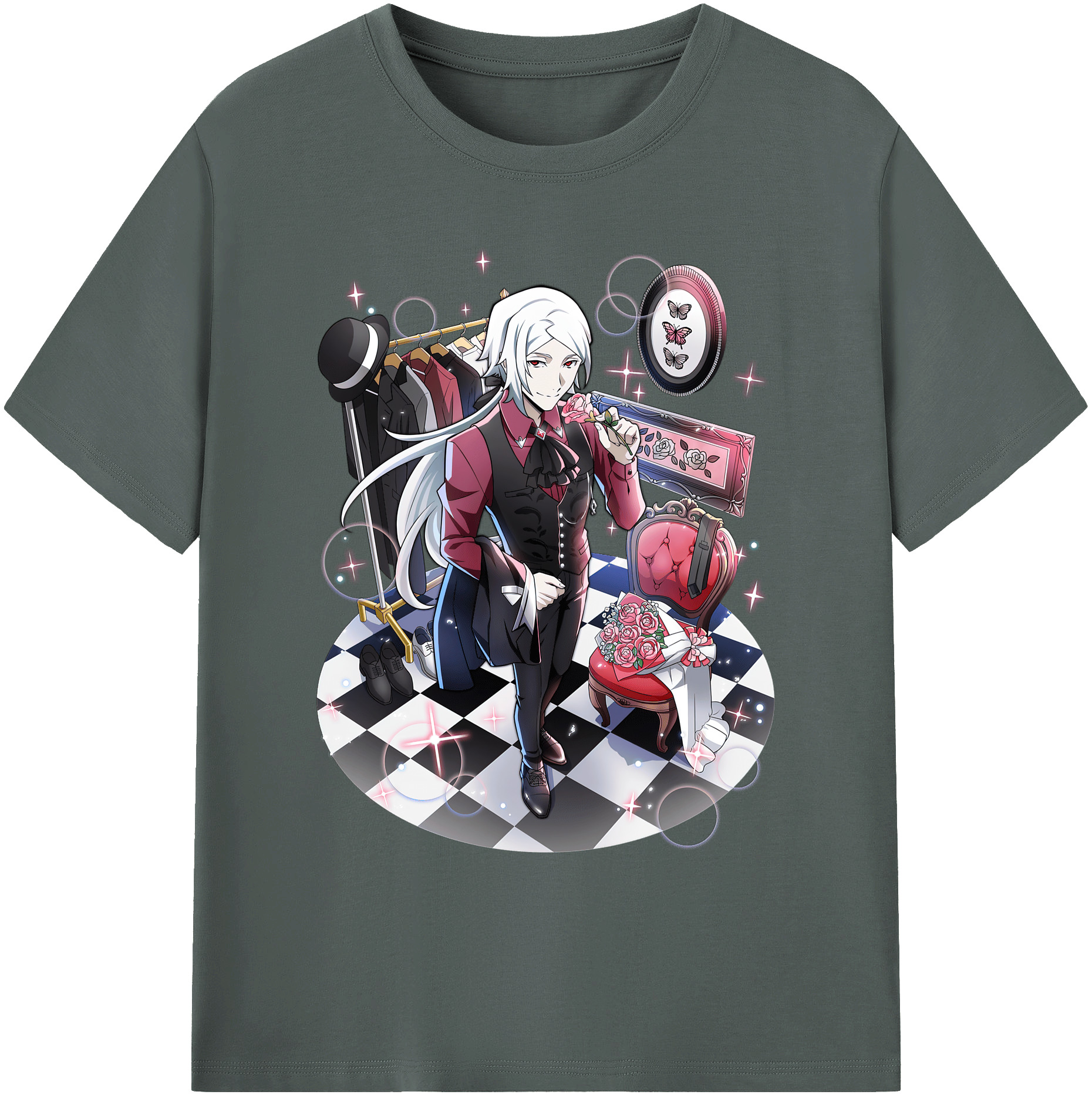 （画像用） 文豪ストレイドッグス Bungo Stray Dogs 綿100％ メンズ半袖Tシャツ｜肌触りやわらか＆通気性